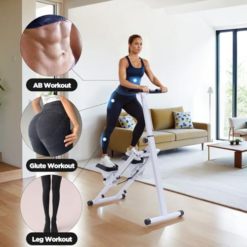 Adjustable Height Stair Stepper with Dual Hydraulic System for Home Fitness