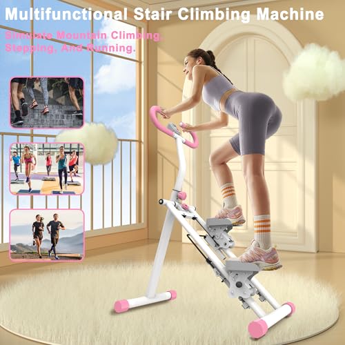 Stable Home Stair Stepper with Adjustable Handlebar for Full-Body Workout